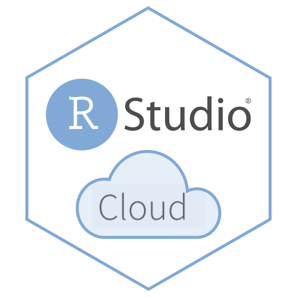 Hex logo for RStudio Cloud.